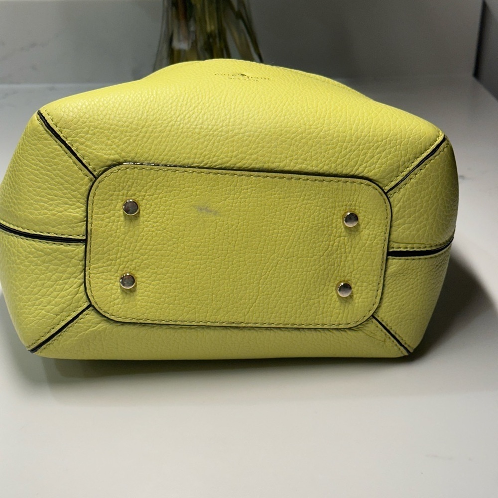 Kate Spade Lime Green Leather Shoulder Bag - Picture 8 of 16